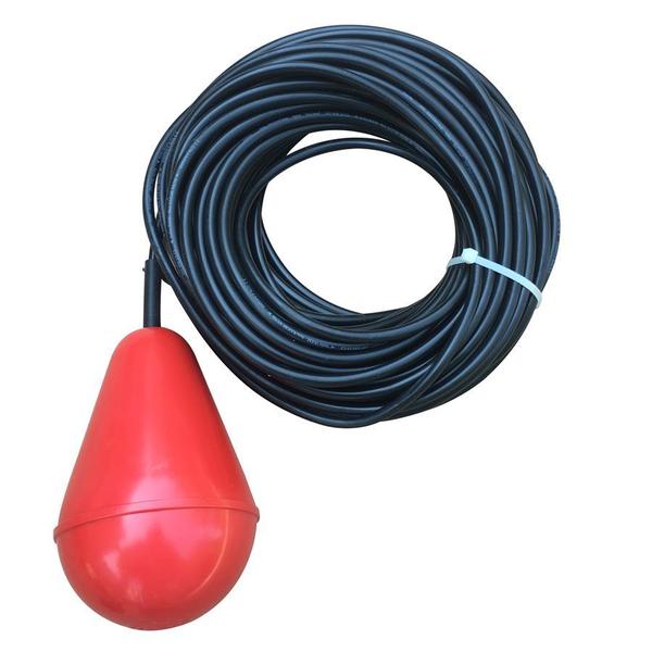 Sump Alarm Sewage/Septic Wire Lead Float Switch, Non Tethered, 100 Foot Length, Rated up to 13 Amps, Designed for Heavy Solids SA-2368-33